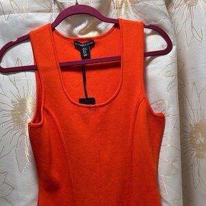 Sincerely Jules Bright Orange Bandage Dress